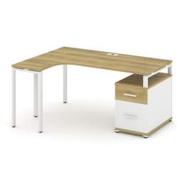 Стол эргономичный Concept CN.SA-304 Металл белый